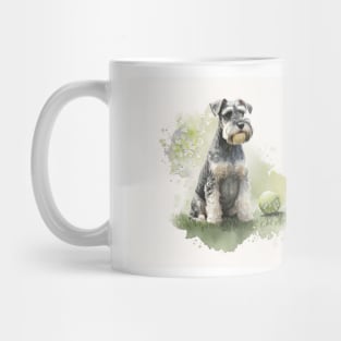 Miniature Schnauzer Watercolour Painting Mug